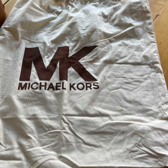 Michael Kors Folton Snakeskin Purse Red Large - Picture 6 of 9